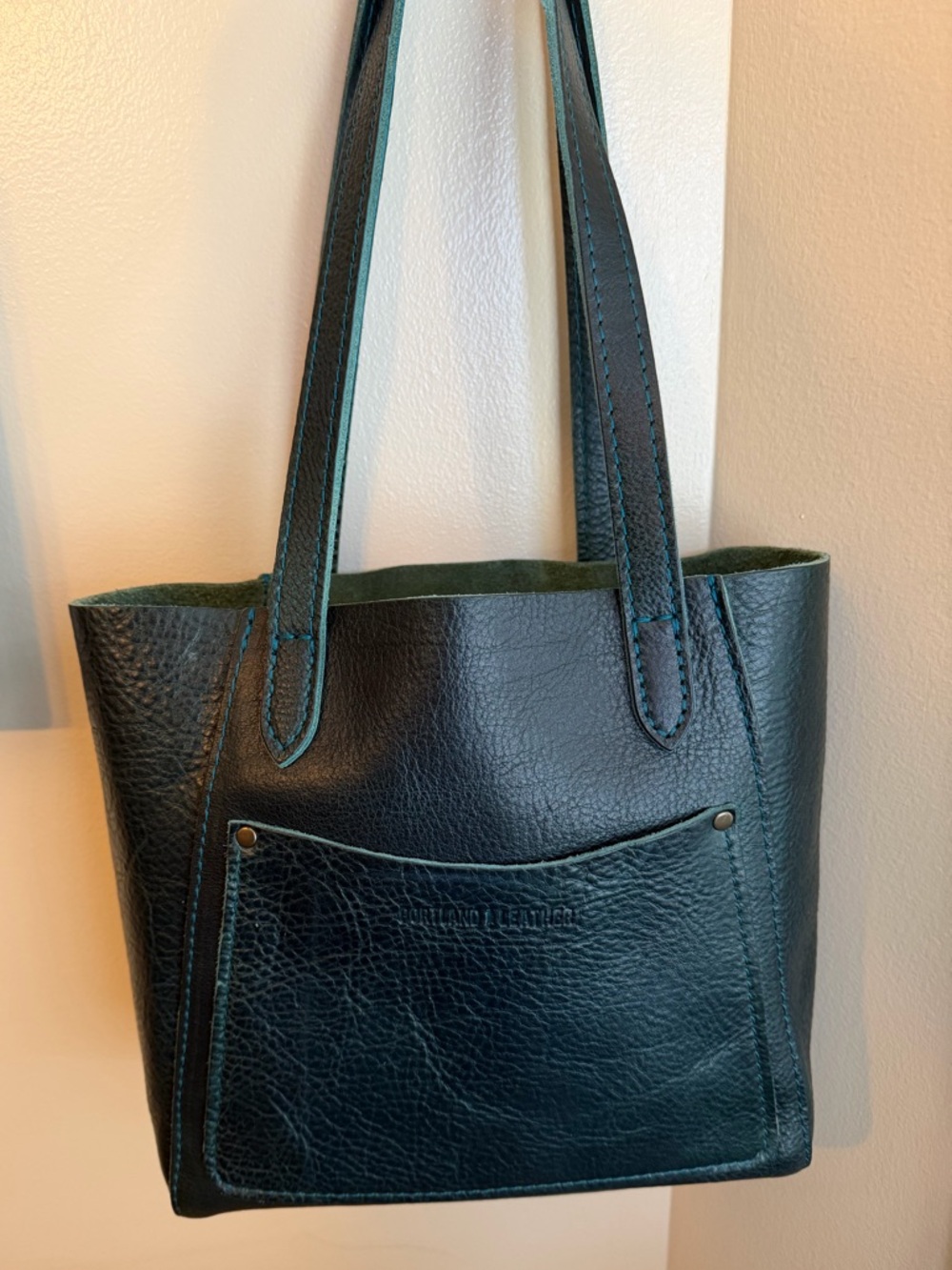 Portland Leather Small Juliette Tote in Lagoon
